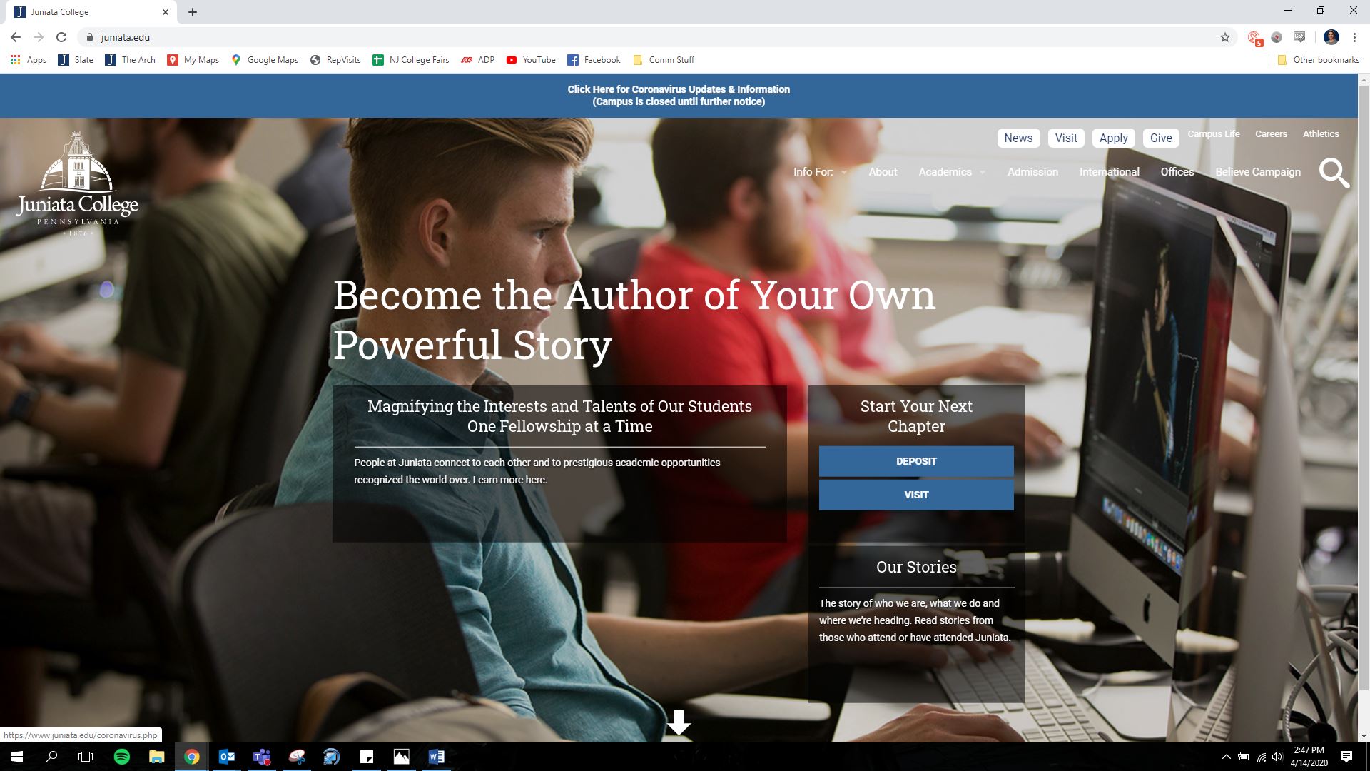 A Juniata admissions life hack that will, you know, change your life